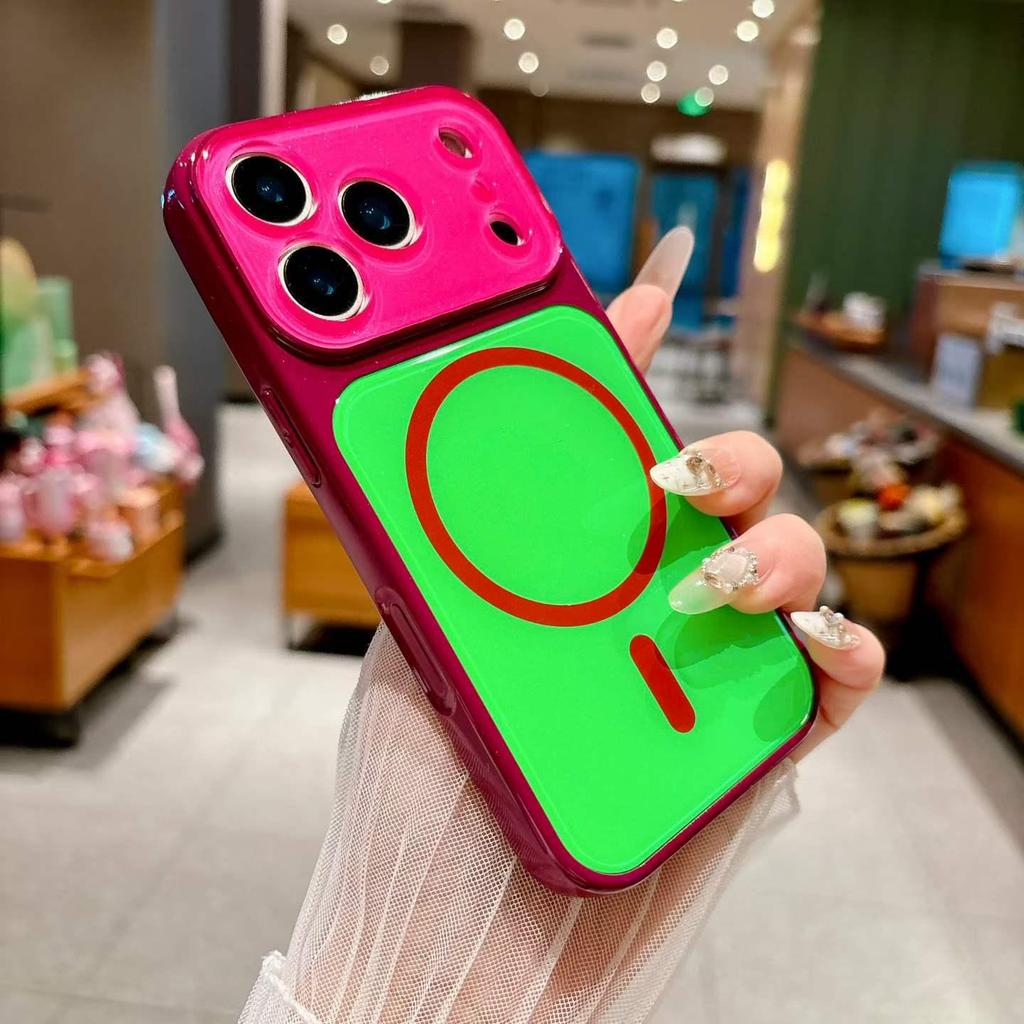 Чехол Dopamine Color Block: Подходит для iPhone 17 Pro Max, Превращает iPhone 16, Точный вырез, Ударопрочный, Магнитный.