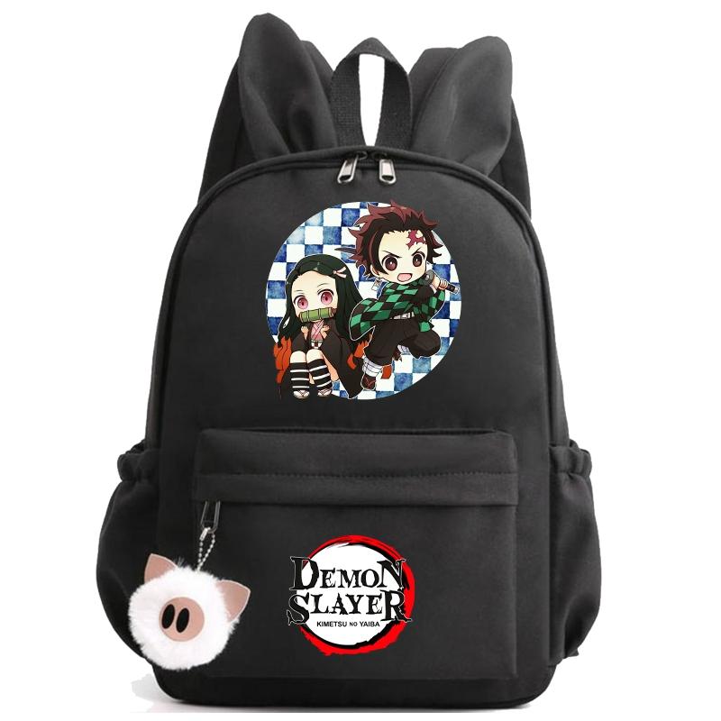 Рюкзак «Убийца демонов» в стиле аниме, рюкзак для девочек и мальчиков, школьный рюкзак для школы, сумка для книг для мужчин и женщин, дорожная сумка для отдыха Mochila