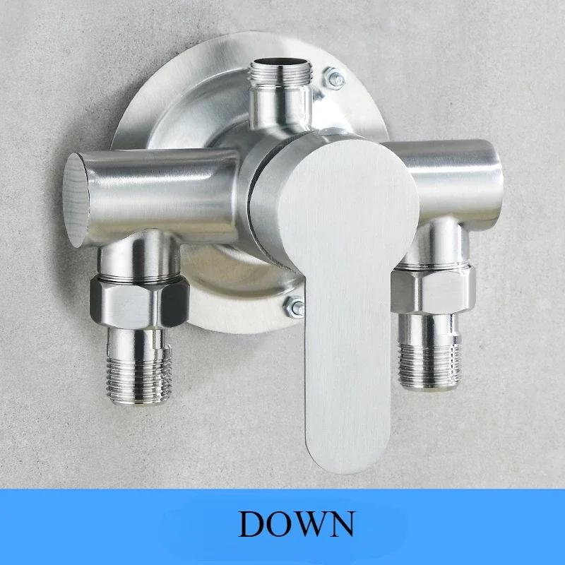 Однорычажный смеситель для душа из нержавеющей стали 304, смесители для ванной комнаты, настенный смеситель горячей и холодной воды, душевые аксессуары