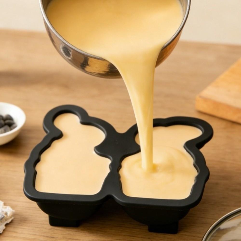 Cartoon Cake Baking Mold Non-Stick Resin Casting Molds Gypsum Drip Cake Pan Pastry Making