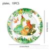 Dinosaur Party Supplies Birthday Decoration Cartoon Dinosaur Decoration Arrangement Paper Plate Paper Cup Paper Towel Tablecloth Atmosphere Props