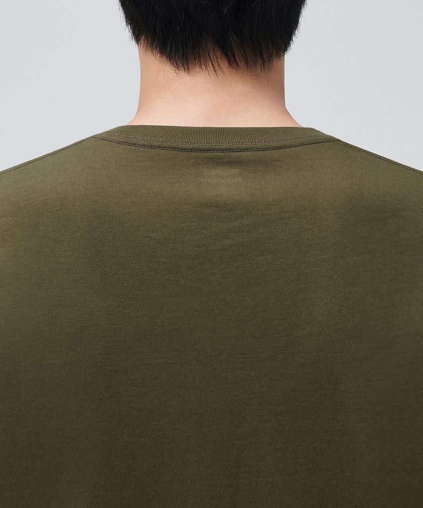 MUSINSA STANDARD Basic Long Sleeve T-Shirt [Olive]