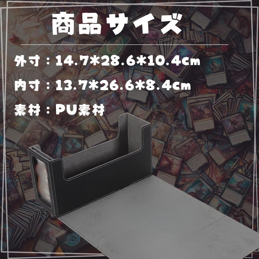 G Великолепная коробка для хранения PSA Appraisal Size с окошком для сортировки, вмещает около 35 коллекционных карточек или больше, PU кожаная карточная игра TCG с одним футляром