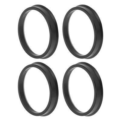 ABSOPRO 66.6мм на 59.6мм Кольцо центровки ступицы колеса Черный поликарбонат Центр колеса Вал Амортизация Кольцо ступицы 4 шт.