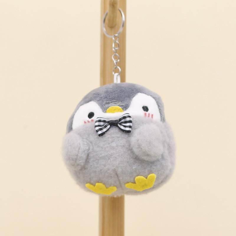 Cute Penguin Plush Keychain Short Plush Fabric Adorable Bag Charm 10cm Height