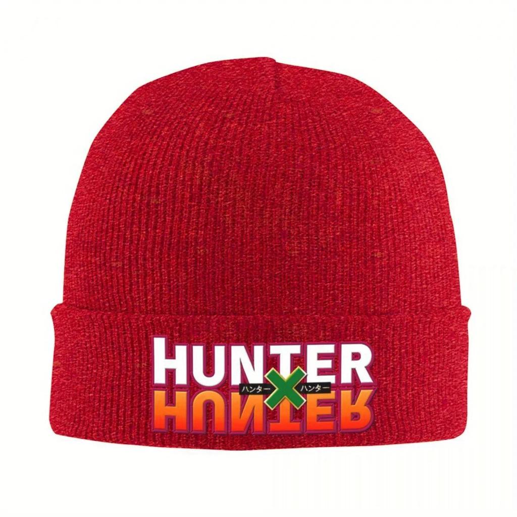 New Hunter X Hunter Logo Merchandise Hats Autumn Winter Beanies Warm Cap Unisex Women Acrylic Bonnet