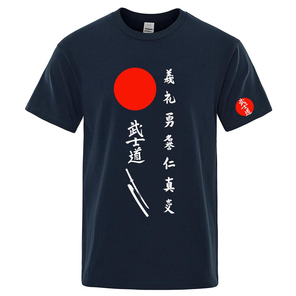 Japan Bushido Japan Bushido The Unisexs regular shortsleeved shirt is suitable for summer and has a soft fabric T shirt