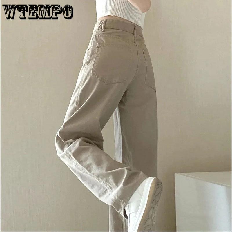 Straight Leg Jeans for Women High Waist Trend Denim Pants Mom Jean Baggy Pants Casual Comfort Trousers Oversize