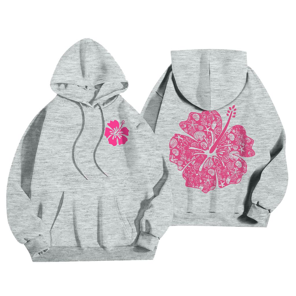 Женская мода, женский легкий пуловер с длинными рукавами и карманами, толстовка с капюшоном в стиле консервативного стиля