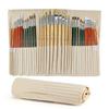 36/24 Pcs Paint Brushes Art Set for Acrylic Oil Watercolor Gouache
