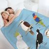 Sqwawk, Warble, Hoot Throw Blanket Hair sofa bed Loose Custom Blankets