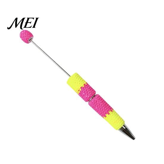 DIY Crafting Pens Beadable Pen, Colorful Fancy Beaded Ballpoint Smooth Flow Gift for Students, Party Favors, Creative Office Supplies