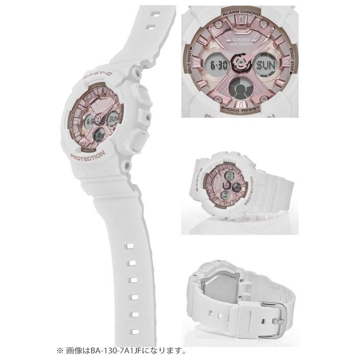 Casio Baby-G BA-130-1A4JF Женские Черный/Металлический Розовый