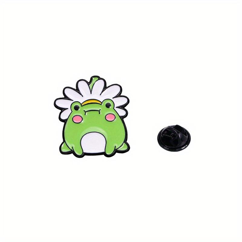 Милый набор эмалевых значков с лягушками - Очаровательные броши с животными для одежды и сумок, Идеальный подарок для друзей