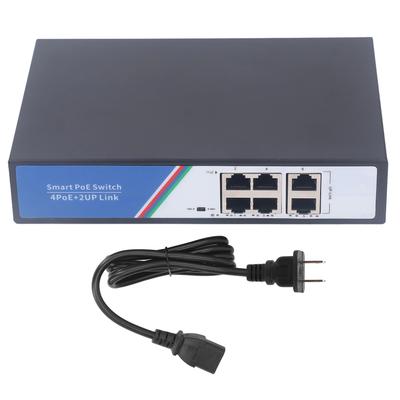 Ethernet-коммутатор 6 портов 12 Гбит/с Коммутационная способность Свитч Сетевой разветвитель Plug and Play 100?240В