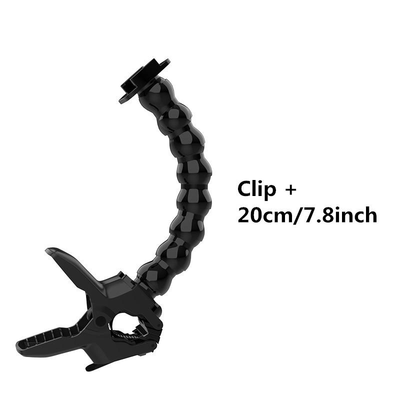 Flexible Snake-shaped Hose Holder Clamp Suitable for Gopro Hero 13 12 11 10 Cameras Flex Arm Gooseneck for Go Pro Accessories