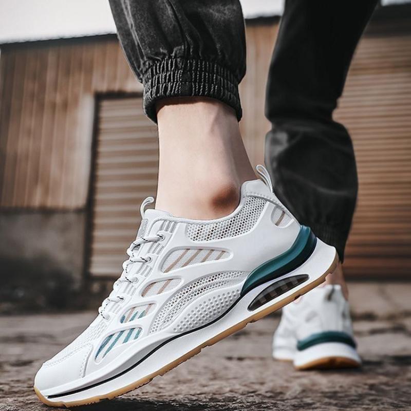 Модные мужские кроссовки, легкие износостойкие противоскользящие кроссовки, повседневная белая обувь, мужская летняя спортивная обувь