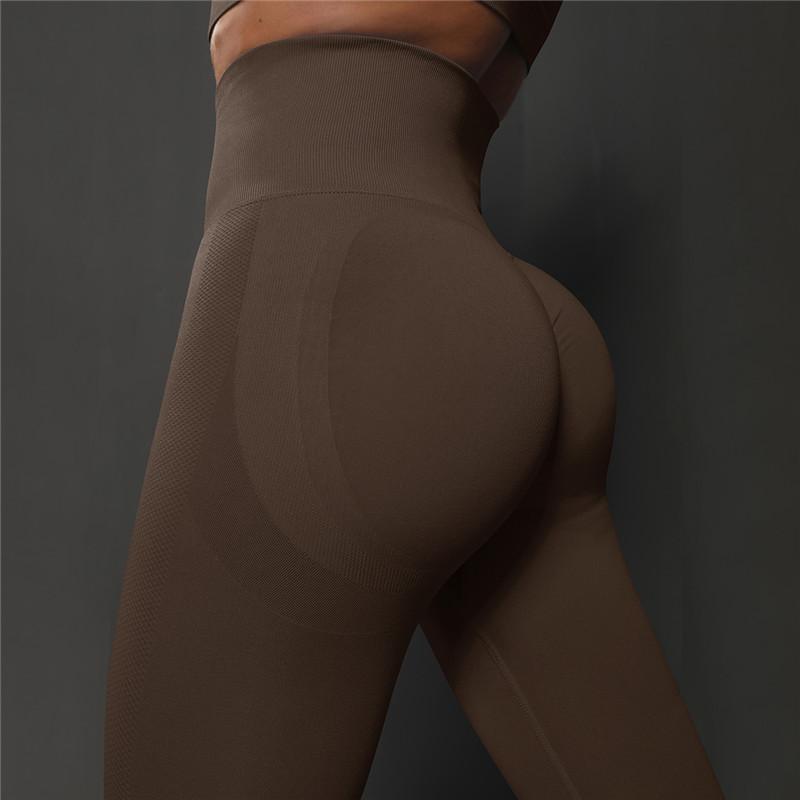 Женские леггинсы для фитнеса и йоги, бесшовные леггинсы с высокой талией, женские брюки для йоги