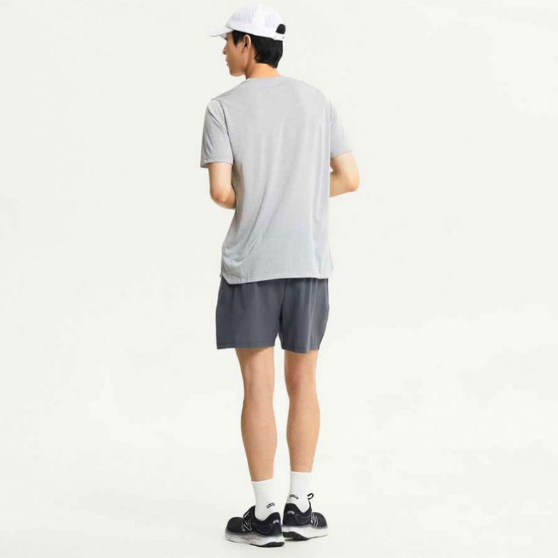 New Balance Nbnve4p091 Men Running 4 Part Shorts D Gray