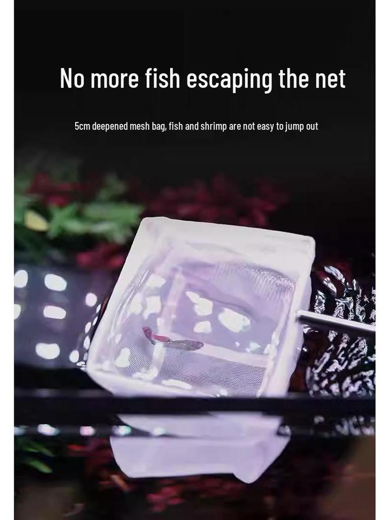 Stainless Steel Retractable Fishing Net for Aquariums and Tropical Fish