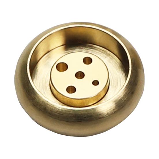 Incense Burner Brushed 5 Holes Surface Anti-oxidation Compact Detachable Brass Stick Holder for Home