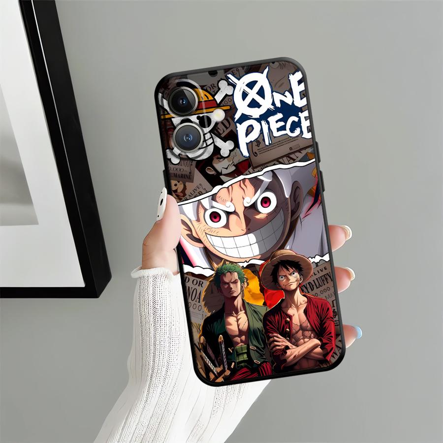 Чехол для iPhone 15 Plus X XS XR 13 Mini 12 SE 17Air 17 16 Pro Max 11 14 7 8 Funda Чехол для телефона Аниме Luffy Zoro