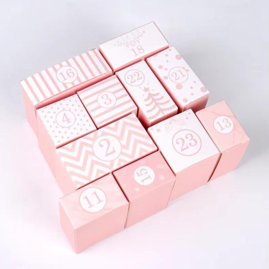 Рождественский адвент-календарь своими руками 2024 пустая коробка для заполнения 24-дневный рождественский календарь обратного отсчета сделать