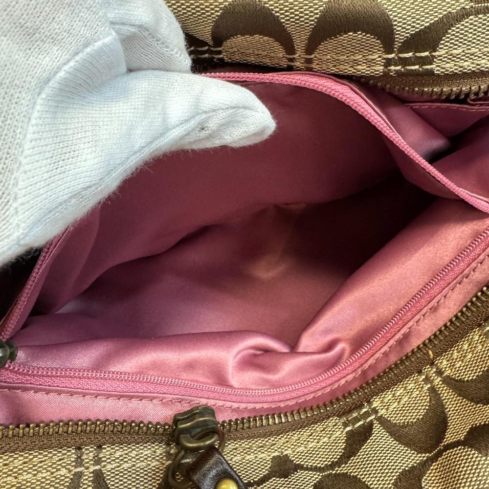 Coach 12899 Пэчворк Холст Питон Сумка-тоут Коричневый Питон Б/У