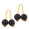 Cluoling Patica Asalato Percussion Folk Instrument Maracas Shaker African Rhythmic Ball Kashaka Instrument Percussion Percussion Set of 2