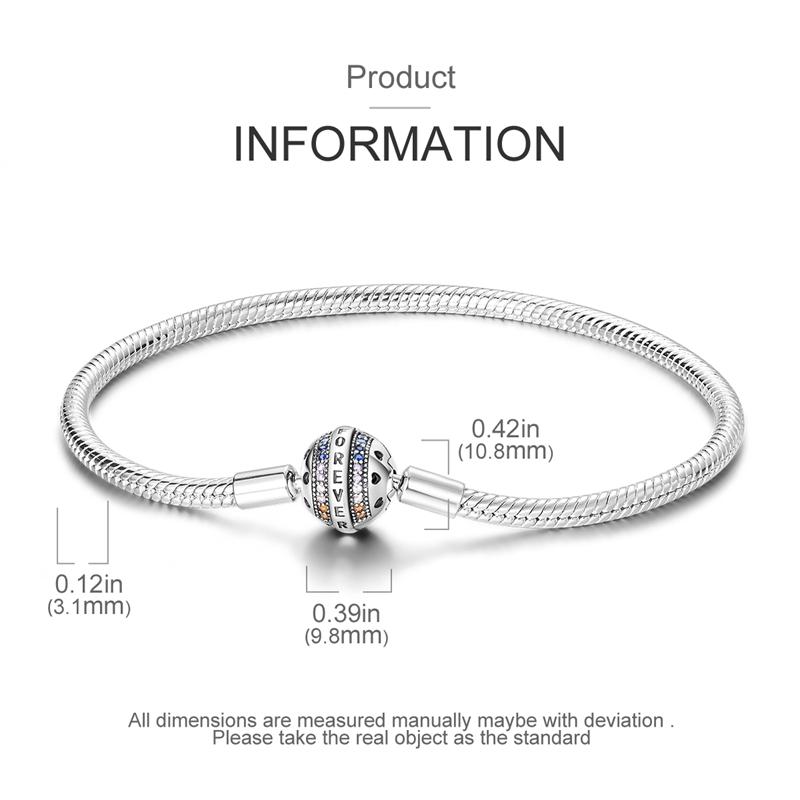 Bracelets copper Authentic 1720CM Compatible With Do It Yourself Charm Bead Charms Star Shape Moon Sun Four Leaf Shamrock Green Zircon Bracelets Jewe