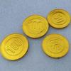 Пиратская золотая монета игрушка аксессуары: Пластиковые имитационные фальшивые монеты для реквизита или лотерейного бонуса.