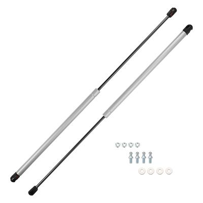 Универсальные амортизаторы-поддержка Motoforti, 27"/686 мм, 40 фунтов/180 Н/18 кг, серебристый тон, комплект из 2 шт.