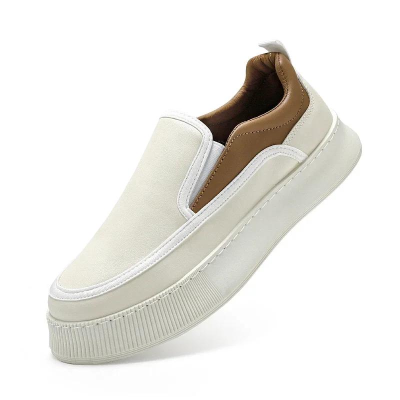 Модные новые мужские вулканизированные туфли, роскошные прогулочные туфли для мужчин, дышащие, удобные, для вождения, деловые, повседневные туфли Zapatillas De Hombre