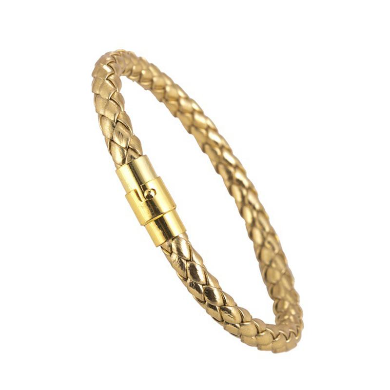 Ювелирные изделия унисекс браслет модный сплав пуговицы для влюбленных плетеный мужской женский кожаный браслет подарочные браслеты уникальный