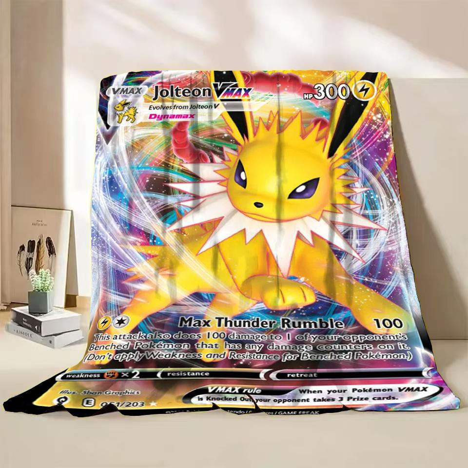 Фланелевое одеяло с персонажами мультфильмов Pokémon для спальни, кровати, дивана, для обеденного перерыва, пикника, путешествий. Мягкие детские подарки
