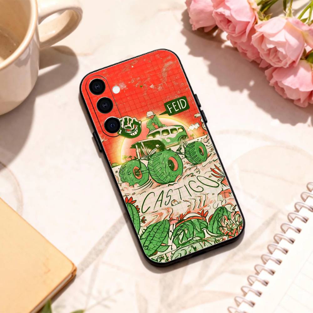Чехол для телефона S-Singer F-Feid Ferxxo S-SIXDO для Samsung Galaxy A73, A72, A71, A70, A53, A52, A51, Других Мягкий Черный Корпус