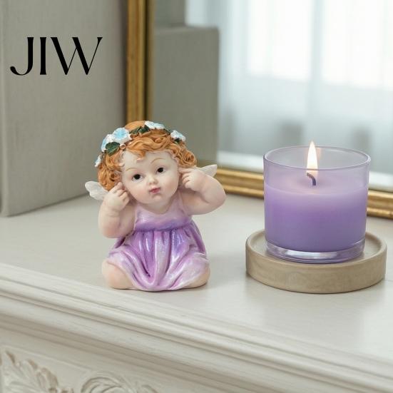 Small Shelf Decor Items Garden Fairy Figurine, Hand-Painted Resin Statue with Wings, Indoor Outdoor Yard Birthday Gifts for Kids Lawn Decor,