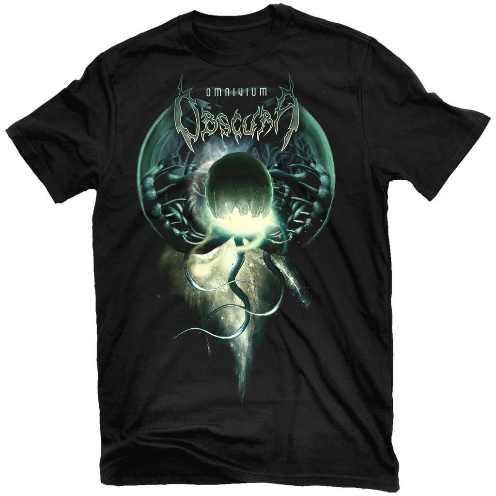 New Obscura Band Omnivium Album Heavy Cotton Black All Size Shirt CM466