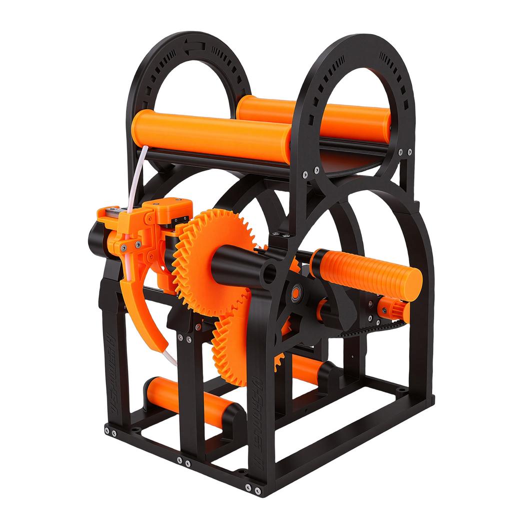 3D Filament Respooler Electric 20cm Spools Winder with Handle 3D Printing Supplies Orange