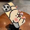 Милый щенок гальваническое серебро чехол для телефона для iPhone 11 12 13 14 15 16 Pro Max X XS XR 7 8 Plus мультяшный парный жесткий чехол