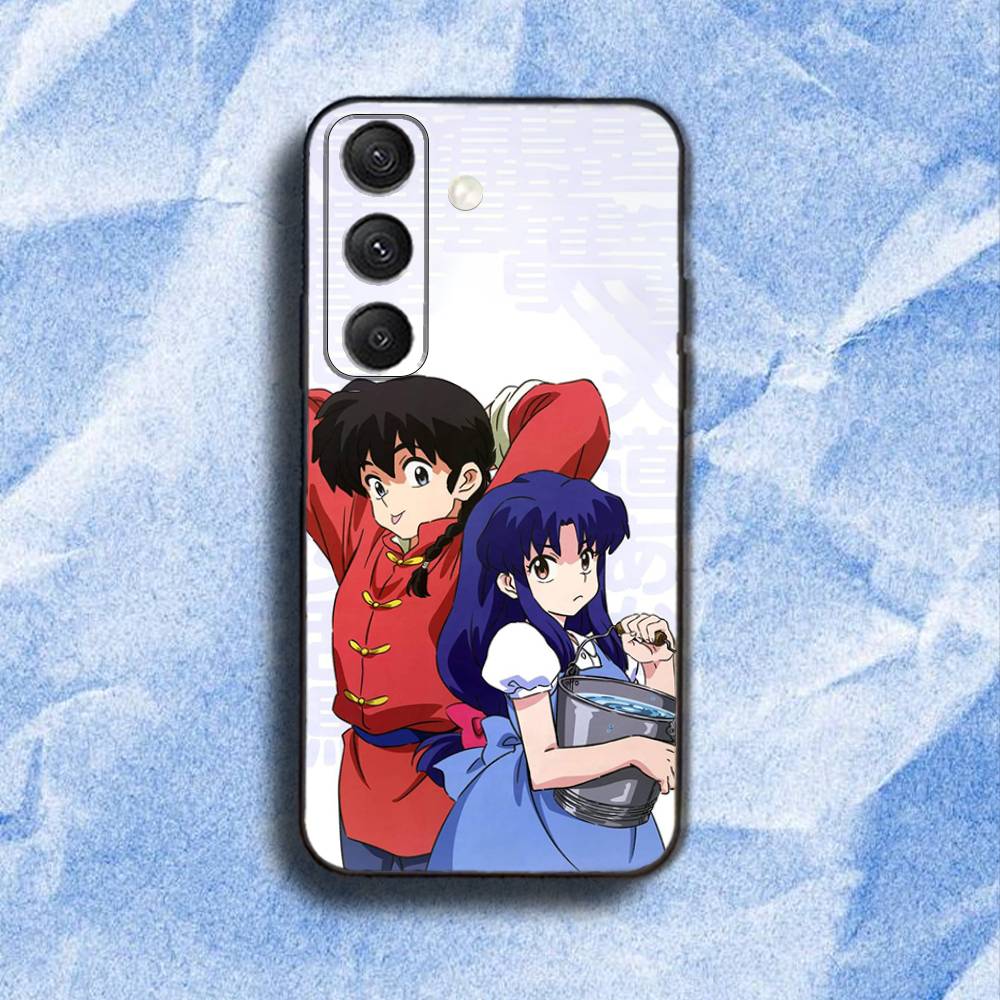 COOL Ranma 1 2 Phone Case For Samsung S 25,24,23,22,30,21,10,9,Ultra,Plus,Lite,FE,4,5G Black Soft Case