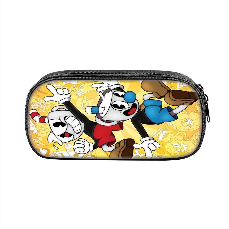Пенал-сумка из нейлона с персонажами Cuphead для студентов и детей