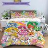 3pcs Pretty Cure1 Design Cover Set - HD Printed Bedding with 1 Cover and 2 Pillowcases - Perfect for Home and Dorm Decor