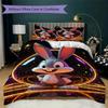 Bugs Bunny Pattern Bedding uilt Set uilt Cover Pillowcase Home Decoration Birthday Gift (1 * duvet cover + 2 * pillowcase without core)