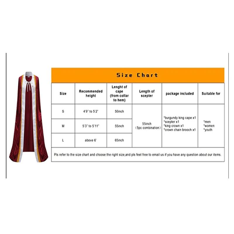 Средневековый Король Королева Плащ Костюм Для Взрослых Бархатное Платье Королевского Двора Хэллоуин Рождество Косплей Наряд Принц Принцесса Накидка