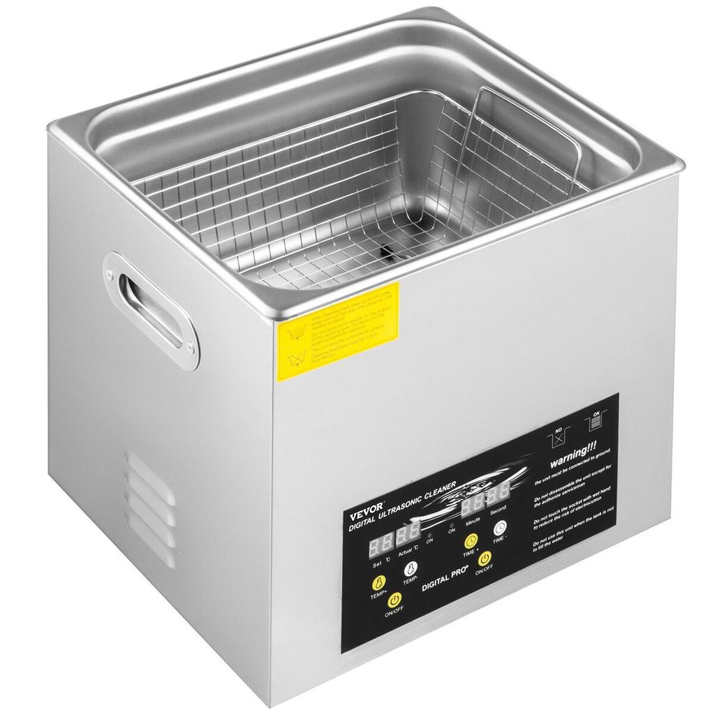 10L Digital Ultrasonic Cleaner Heater Timer Jewelry Eyeglasses Cleaning