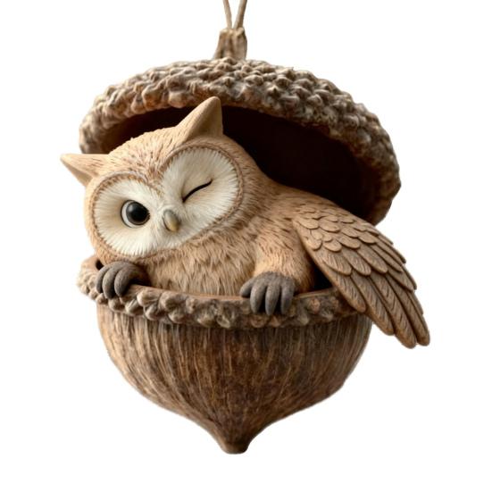 Лесные животные Желудь Украшения 2D Акрил Шишка Животное Подвеска на Рождественскую елку Уютное Лесное Рождественское украшение для Домашнего Декора