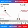 Torsion Spring Steel 0.3-3.0 for 90/180° Clip Trash Can