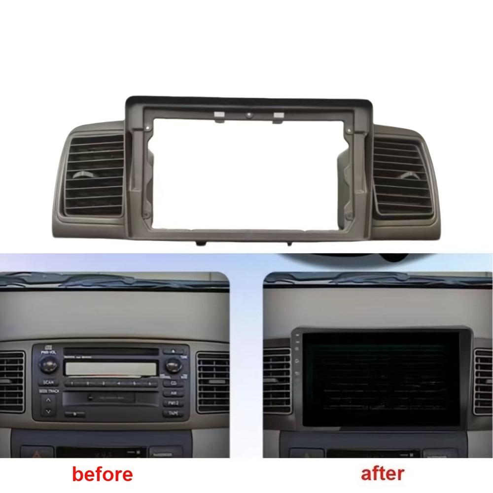 2DIN автомагнитола 9'' Рамка лицевая Подходит для Corolla E120 e 120 BYD F32007-2011 Панель приборной панели Рамка для стерео панели Рамка для приборной панели автомобиля