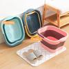 13L/15L Foot Bath Bucket with Portable Handle Convenient Foldable Foot Soaking Tub for Home Bathroom